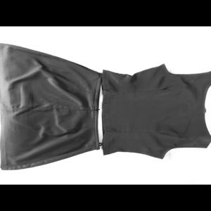 Not Available:  Rampage 2pc Mini Dress top and skirt Dark Grey